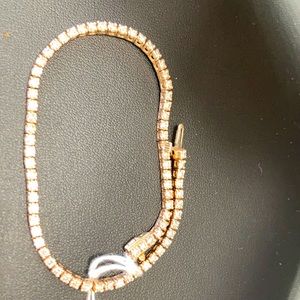 14K Rose Gold & Diamond Tennis Anklet